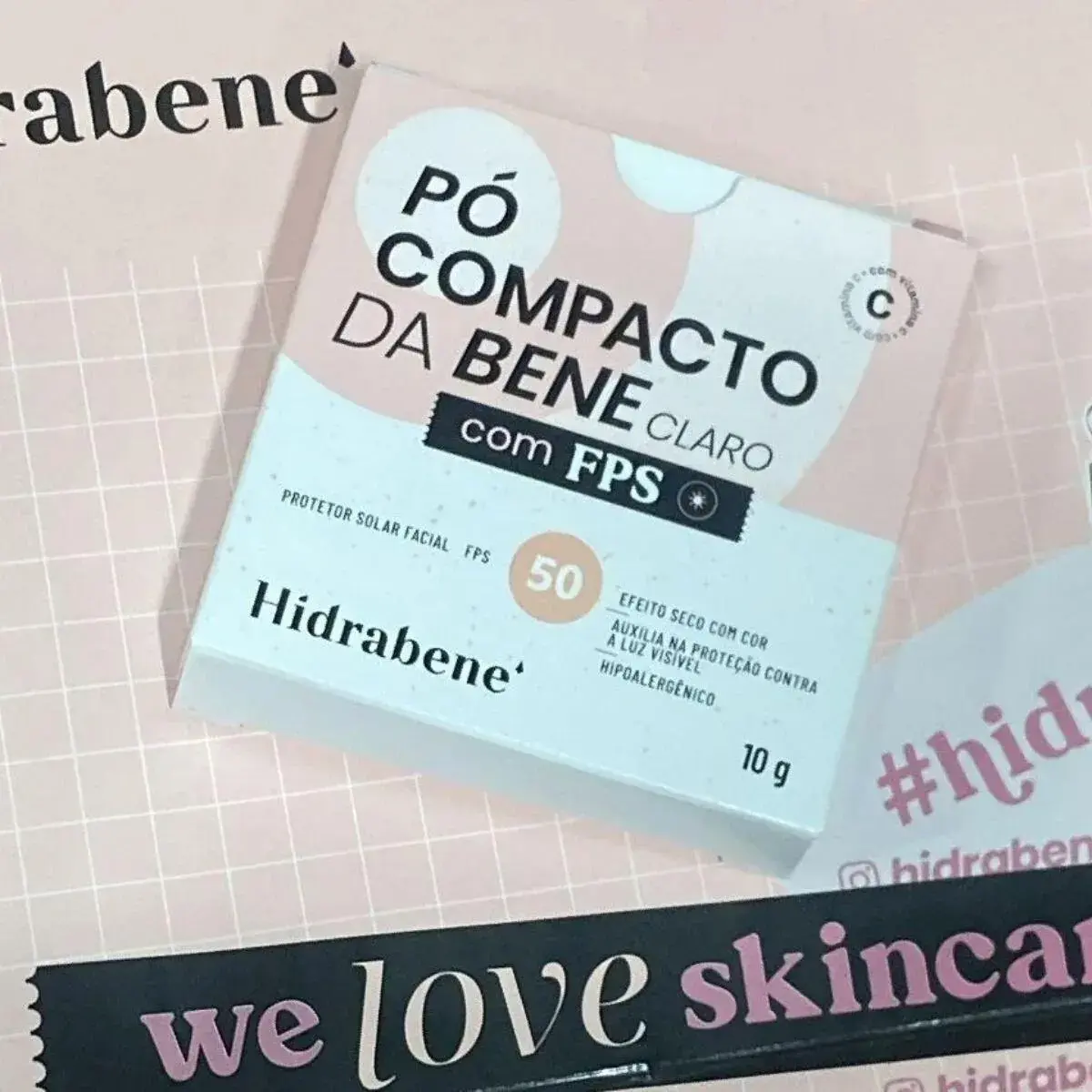 PROTETOR SOLAR HIDRABENE PO COMPACTO CLARA FPS50 10GR