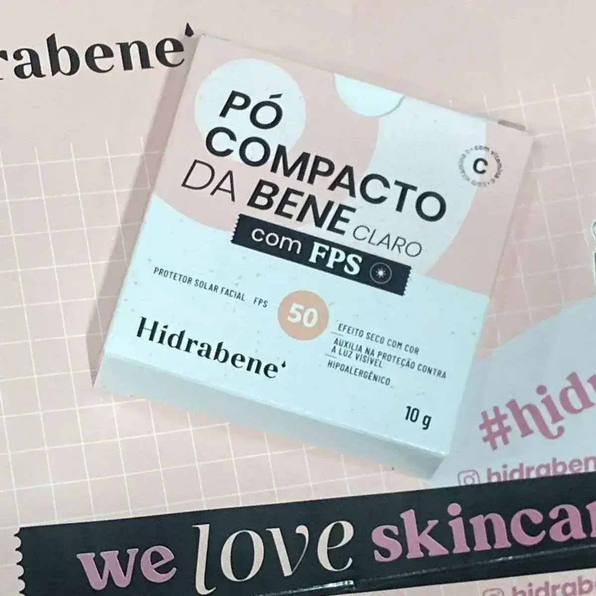 PROTETOR SOLAR HIDRABENE PO COMPACTO CLARA FPS50 10GR
