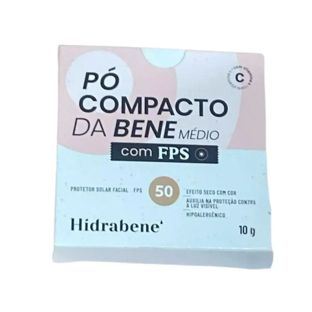 PROTETOR SOLAR HIDRABENE PO COMPACTO MEDIO FPS50 10GR