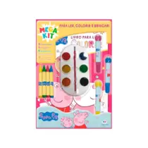 MEGA KIT PEPPA PIG LER COLORIR E BRINCAR