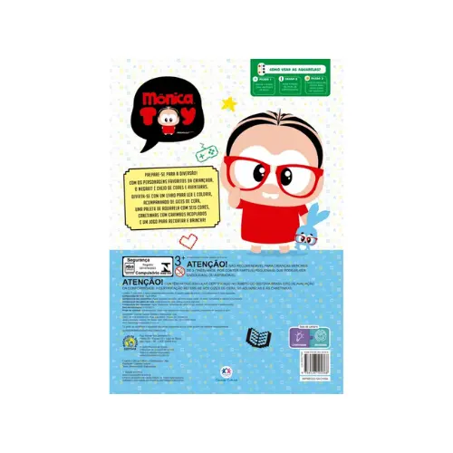 MEGA KIT TURMA DA MONICA LER COLORIR E BRINCAR