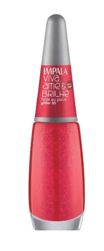 ESMALTE IMPALA VIVA AME BRILHE GLITTER HOJE EU POSSO