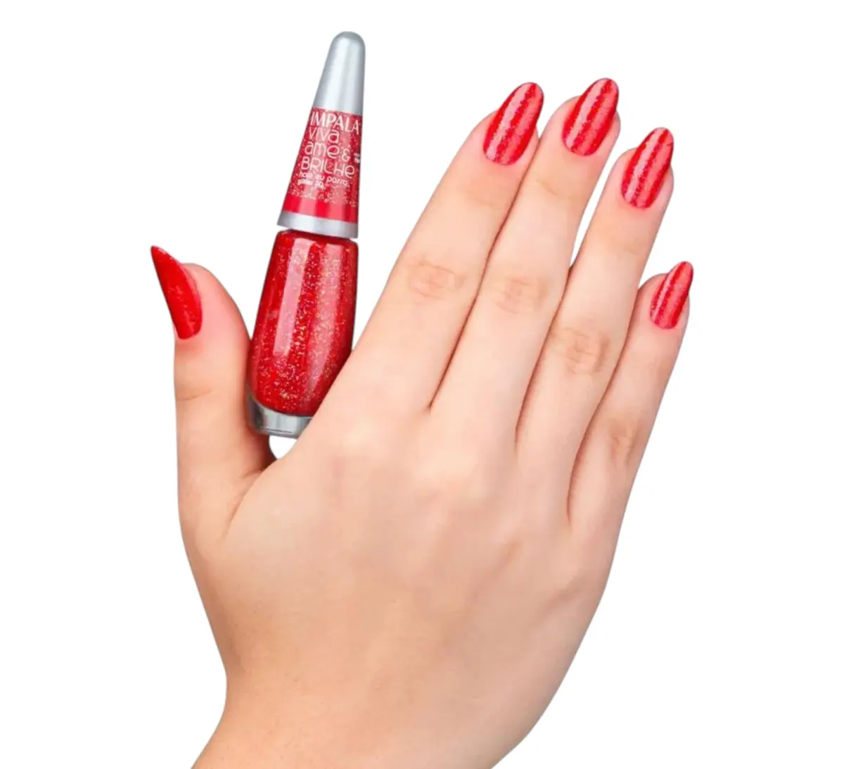 ESMALTE IMPALA VIVA AME BRILHE GLITTER HOJE EU POSSO
