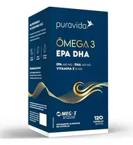 OMEGA 3 EPA DHA PURA VIDA 120 CAPSULAS