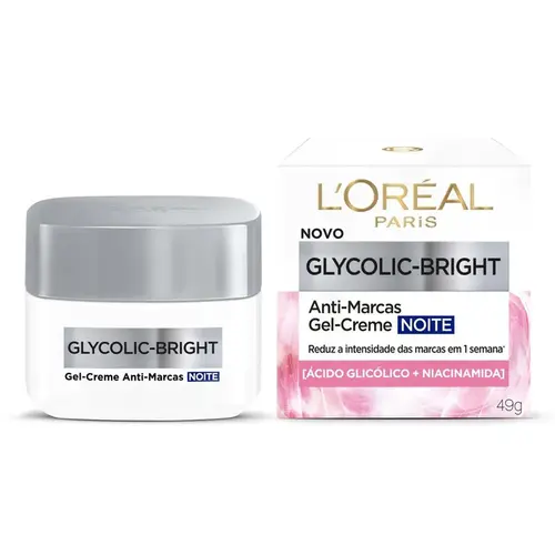 CREME FACIAL LOREAL GLYCOLIC BRIGHT NOITE 49GR