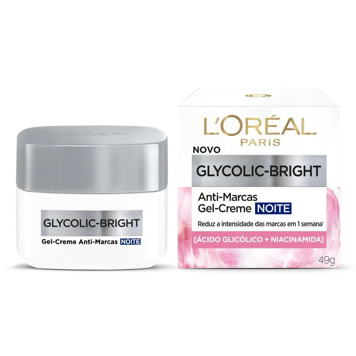 CREME FACIAL LOREAL GLYCOLIC BRIGHT NOITE 49GR
