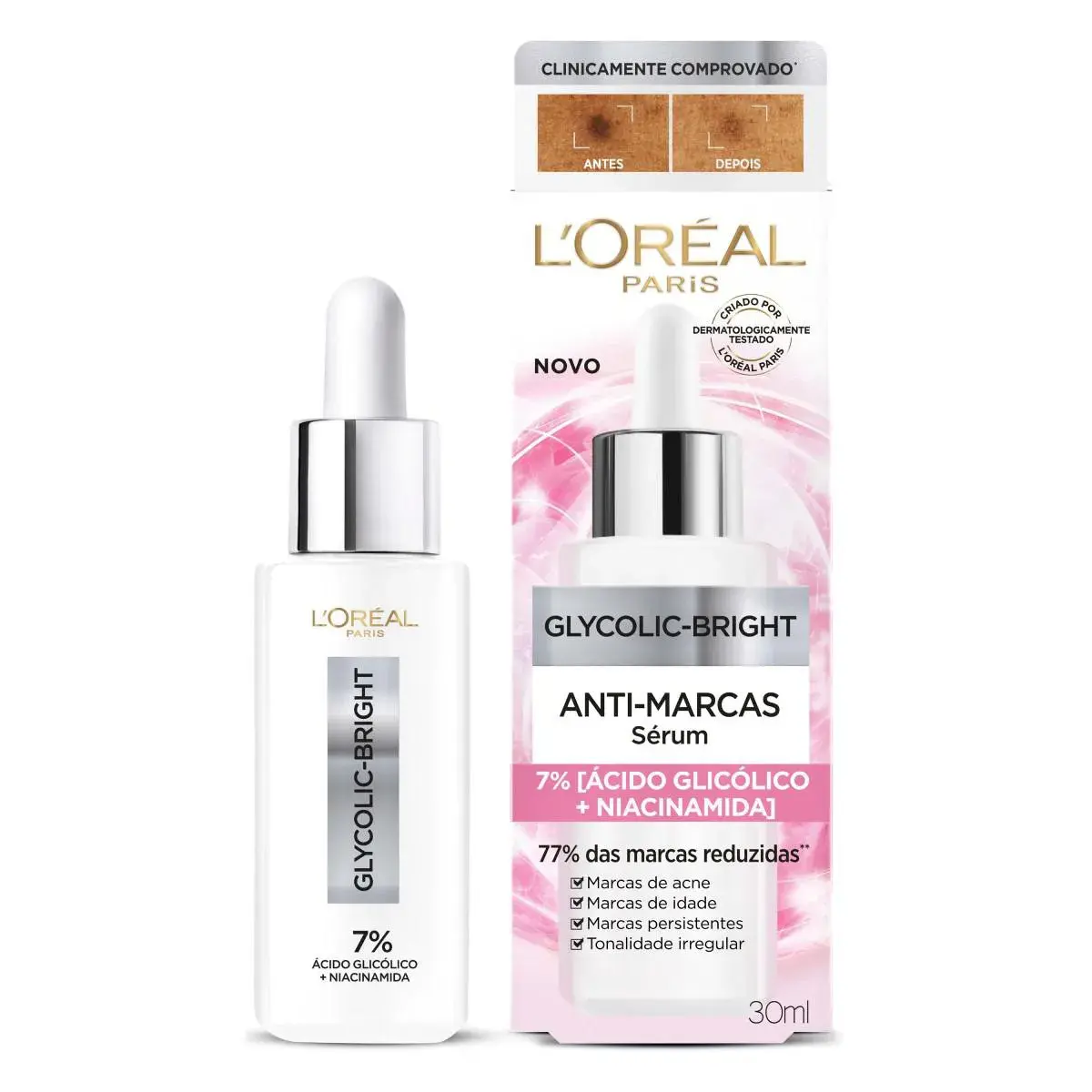 SERUM ANTIMARCAS LOREAL GLYCOLIC BRIGHT 30ML