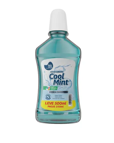SOLUCAO BUCAL BEM CARE COOL MINT 500ML