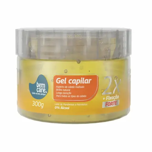 GEL CAPILAR BEM CARE FIXACAO FORTE 300GR