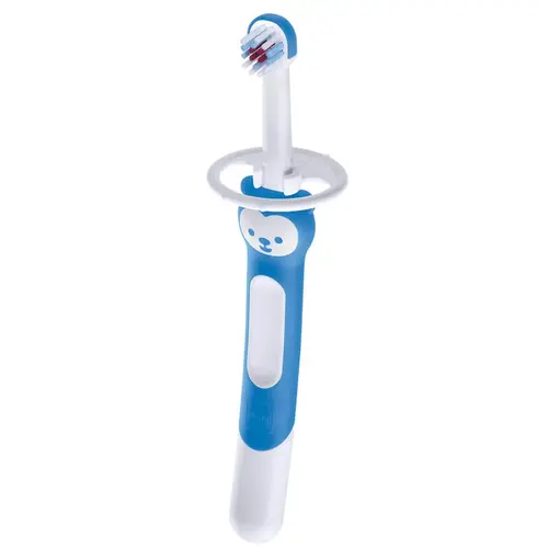 ESCOVA DENTAL MAM TRAINING BRUSH AZUL MAIS DE 5 MESES