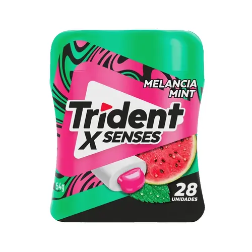 CHICLETE TRIDENT POTE X SENSES MELANCIA MINT 28 UNIDADES