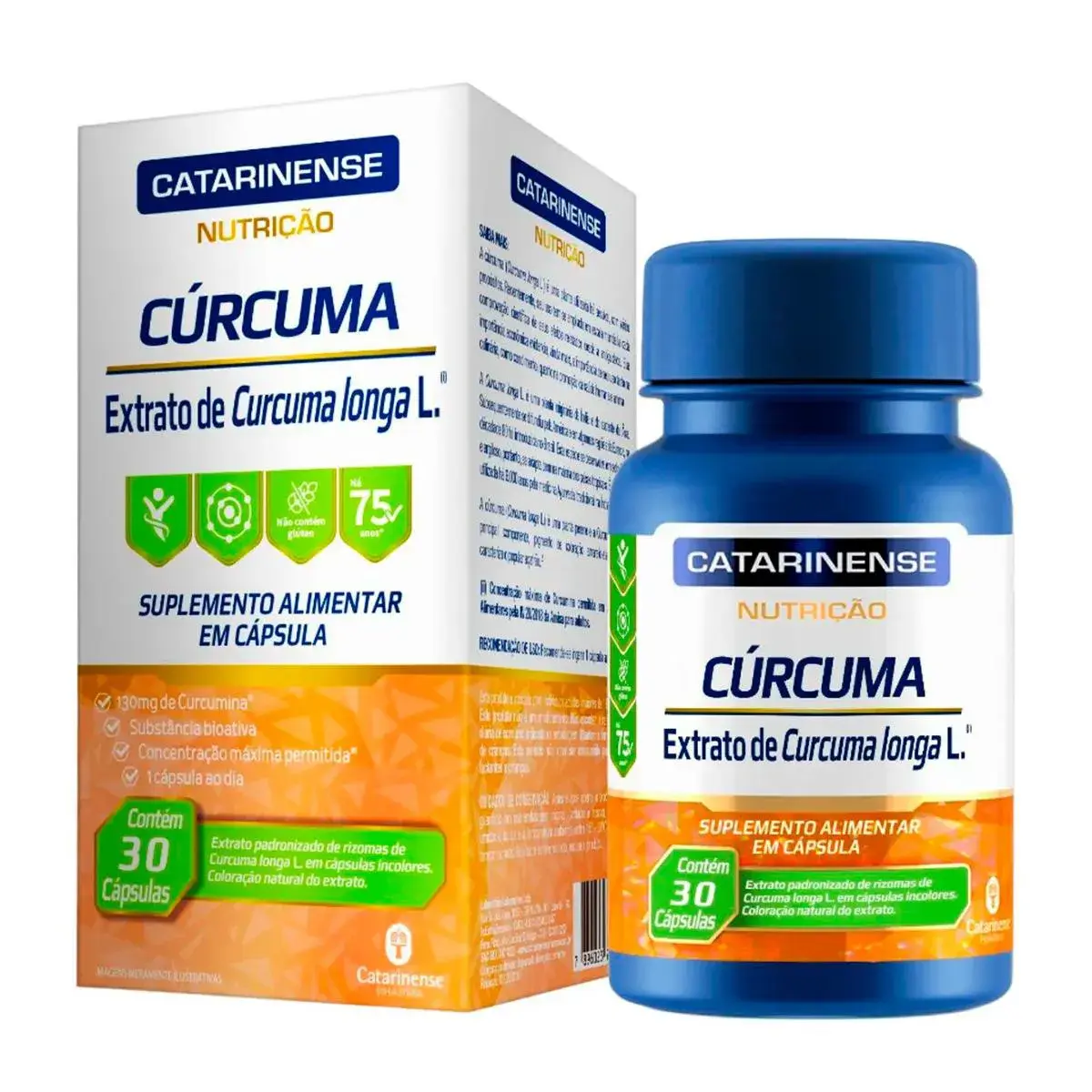 CURCUMA CATARINENSE 130MG 30 CAPSULAS CURCUMA LONGA