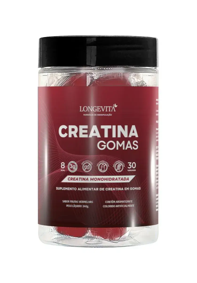 CREATINA GUMMIES FARMACIA NACIONAL FRUTAS VERMELHAS 30 GOMAS