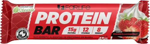 BARRA PROTEINA FARLIFE MORANGO