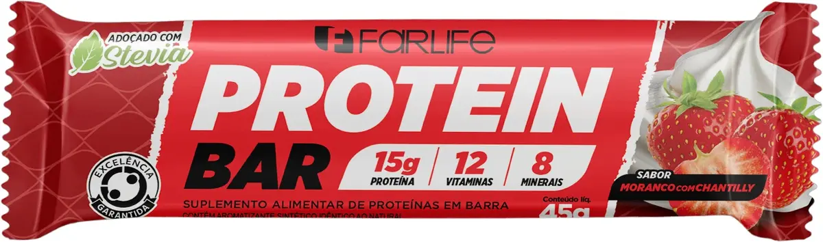 BARRA PROTEINA FARLIFE MORANGO