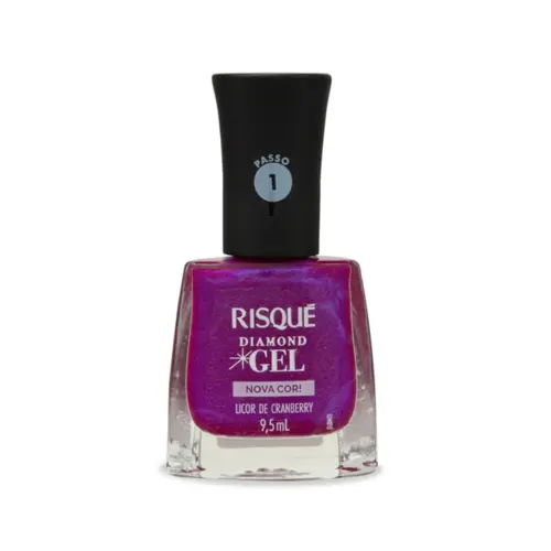 ESMALTE RISQUE DIAMOND GEL LICOR CRANBERRY 9,5ML
