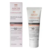 PROTETOR SOLAR ADCOS MOUSSE MINERAL PEACH FPS50 40GR