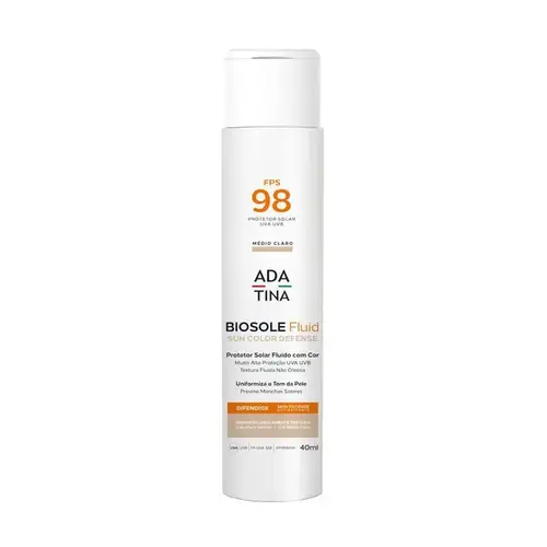 PROTETOR SOLAR ADA TINA BIOSOLE FLUID FPS98 MEDIO CLARO 40ML