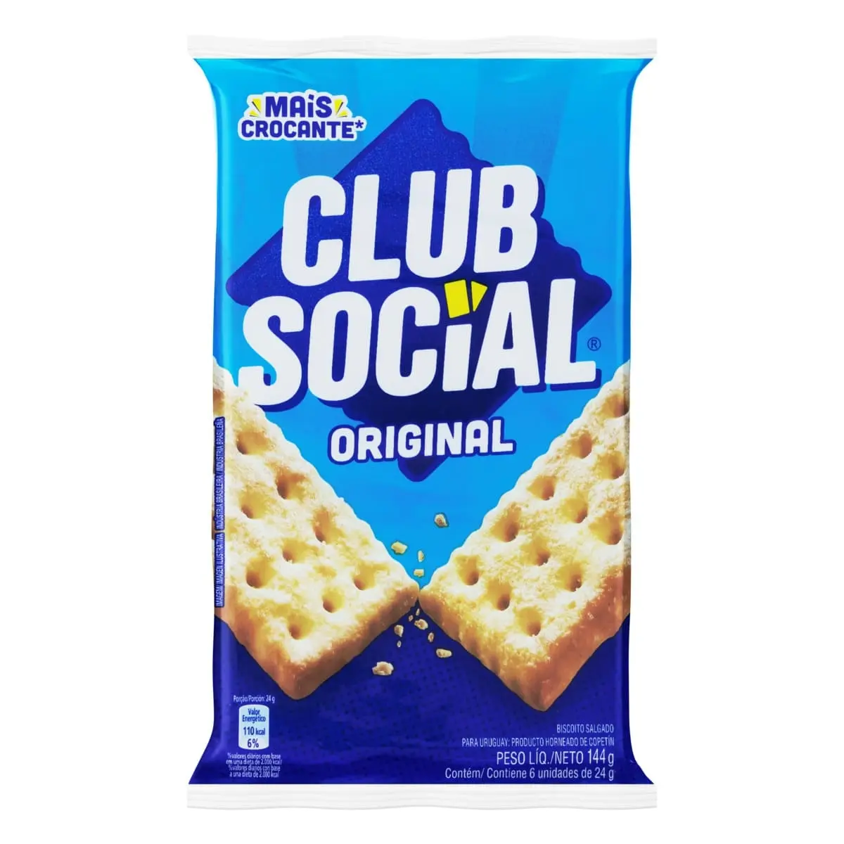 BISCOITO CLUB SOCIAL ORIGINAL 144GR