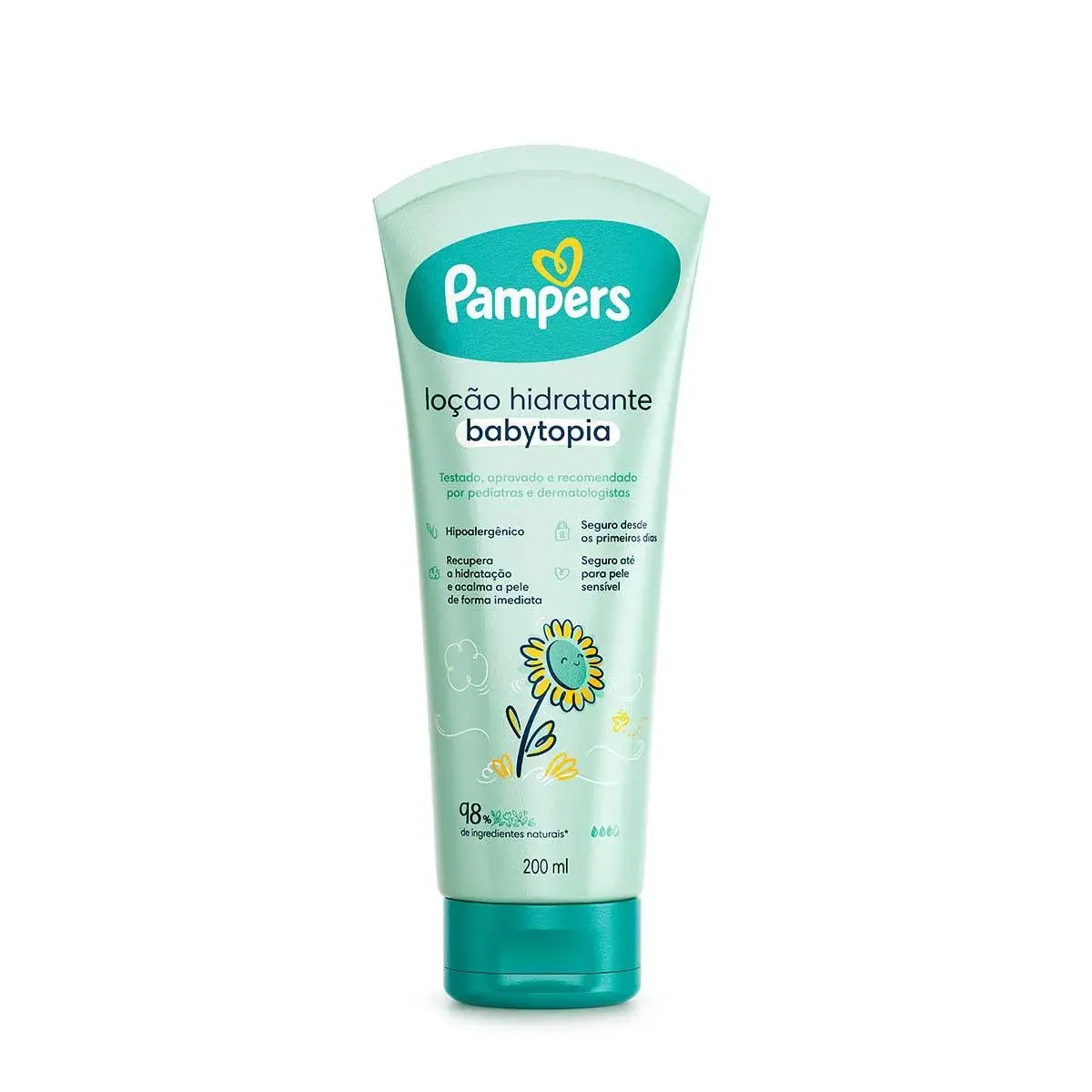 LOCAO HIDRATANTE CORPORAL PAMPERS BABYTOPIA GIRASSOL 200ML