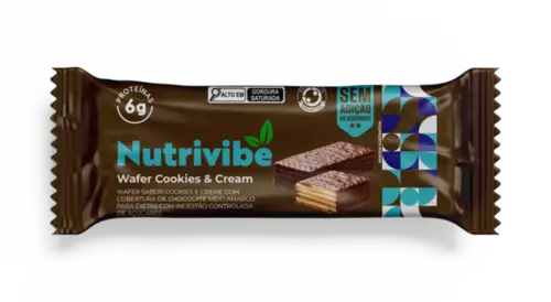 NUTRIVIBE WAFER COM WHEY COOKIES 25GR