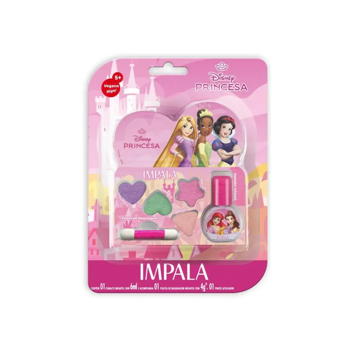 KIT IMPALA MAQUIAGEM + ESMALTE PRINCESAS