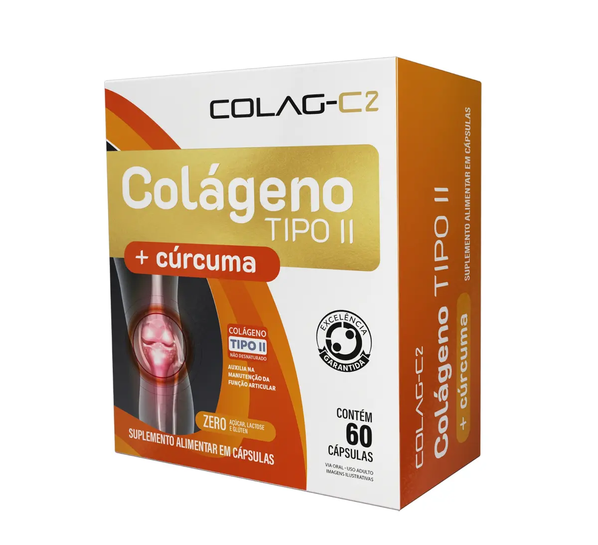 COLAG-C2 COLAGENO TIPO II + CURCUMA 60 CAPSULAS CURCUMA LONGA