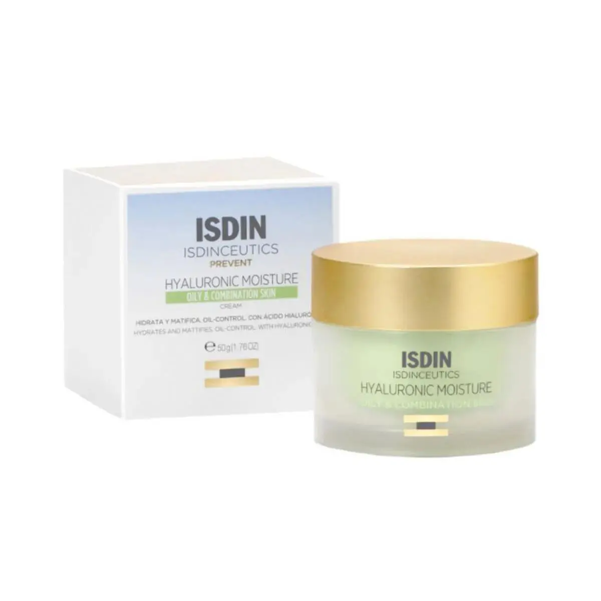CREME FACIAL ISDIN HYALURONIC ANTI-IDADE MISTA OLEOSA 50GR
