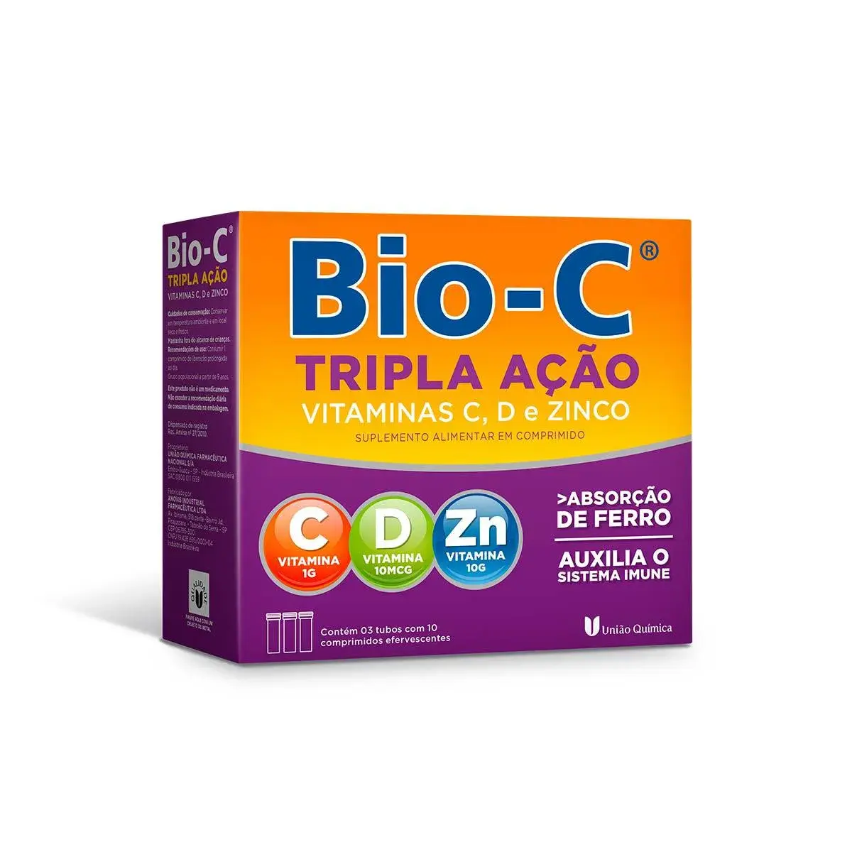 BIO-C TRIPLA ACAO 30 COMPRIMIDOS EFERVESCENTES