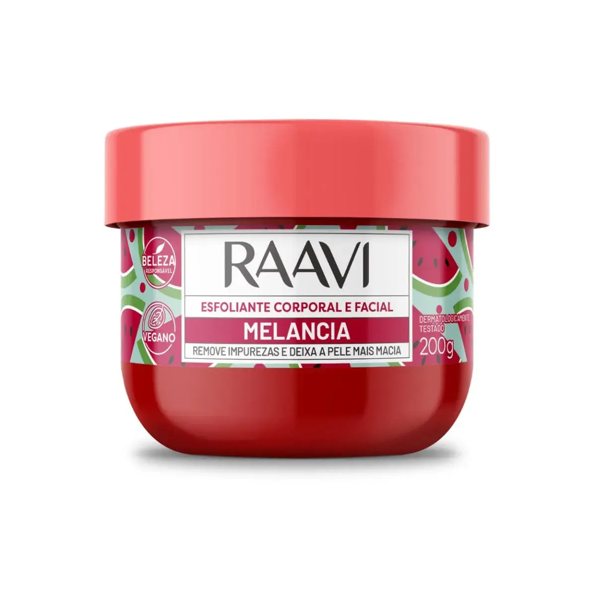 CREME ESFOLIANTE RAAVI CORPORAL E FACIAL MELANICA HIDRATACAO 200GR