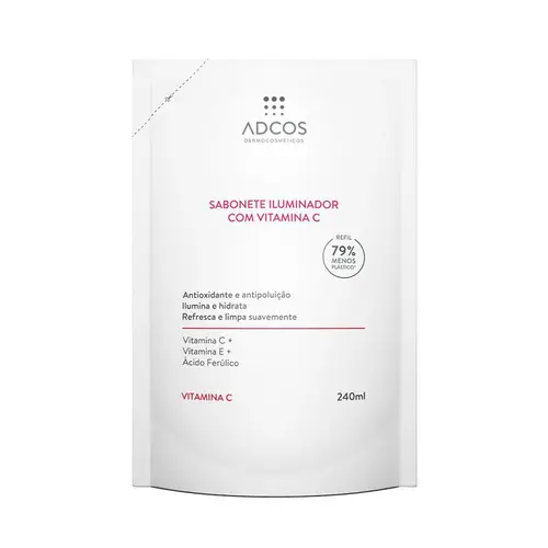 REFIL SABONETE LIQUIDO ADCOS ILUMINADOR VITAMINA C 240ML