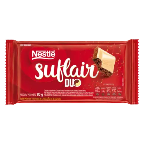 CHOCOLATE NESTLE SUFLAIR AO LEITE 80GR