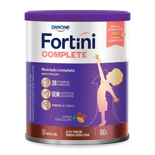 FORMULA INFANTIL FORTINI COMPLETE CHOCOLATE 800GR MAIOR DE 3 ANOS