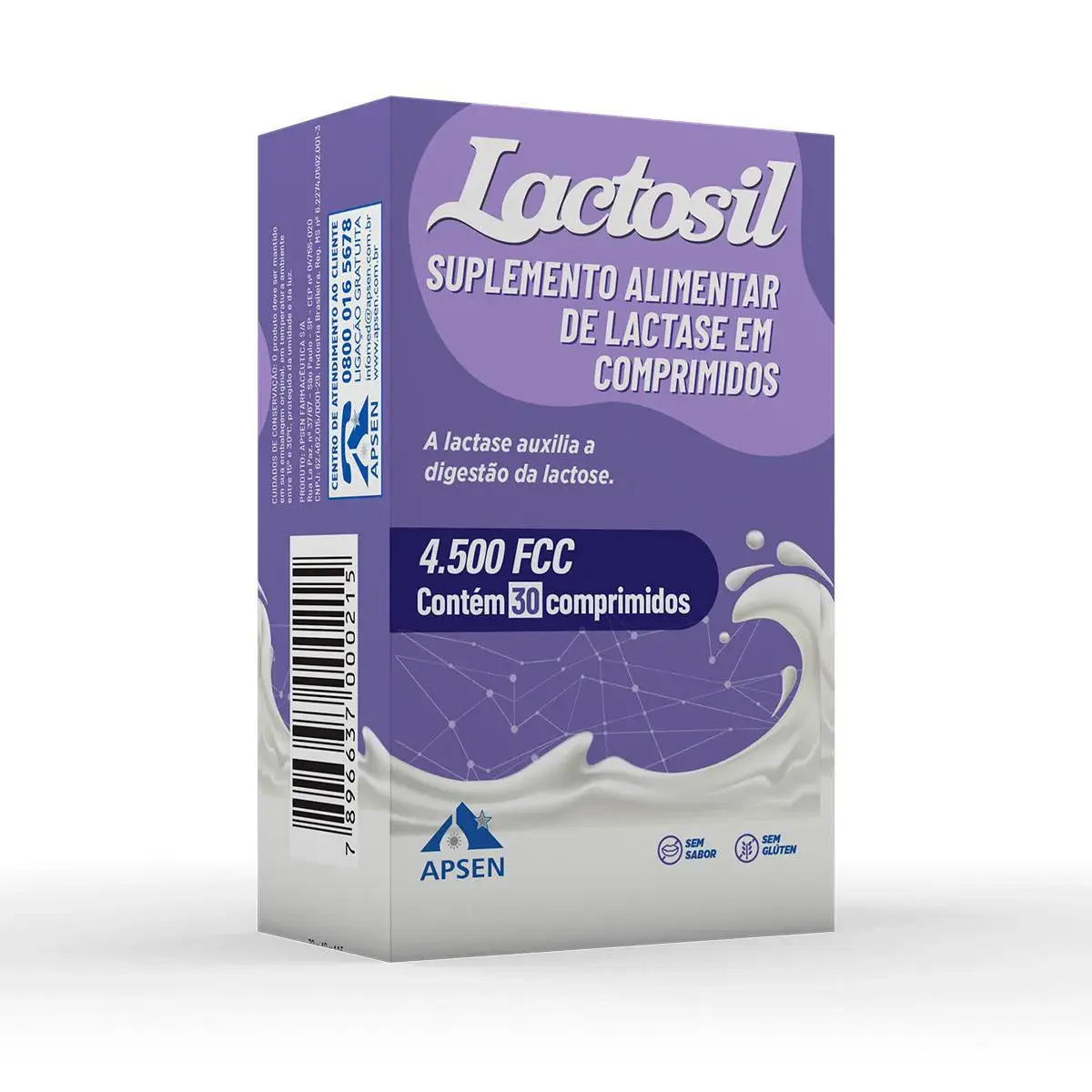 LACTOSIL 4500FCC 30 COMPRIMIDOS LACTASE