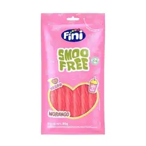 BALAS FINI TUBES SMOO FREE MORANGO 80GR