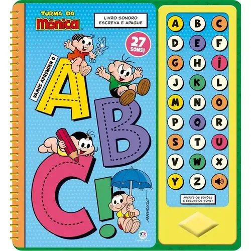 LIVRO TURMA DA MONICA VAMOS APRENDER O ABC