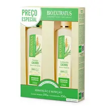 KIT BIO EXTRATUS BABOSA E MACADAMIA CACHOS SHAMPOO 250ML+CONDICIONADOR 250ML