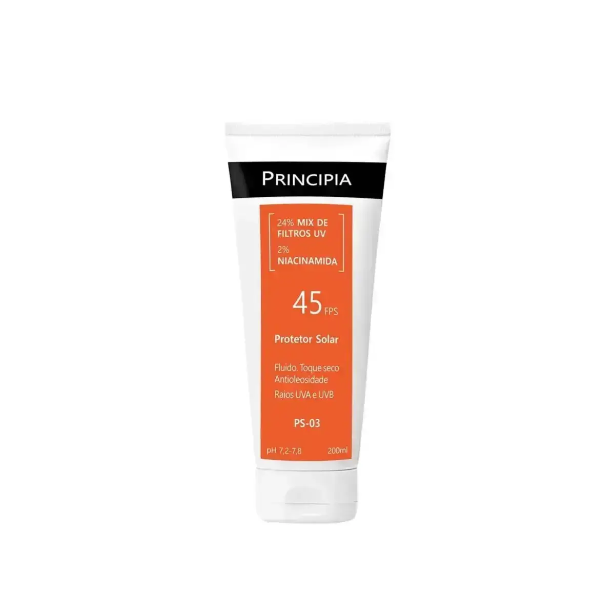 PROTETOR SOLAR CORPORAL FLUIDO PRINCIPIA PS-03 FPS45 200ML