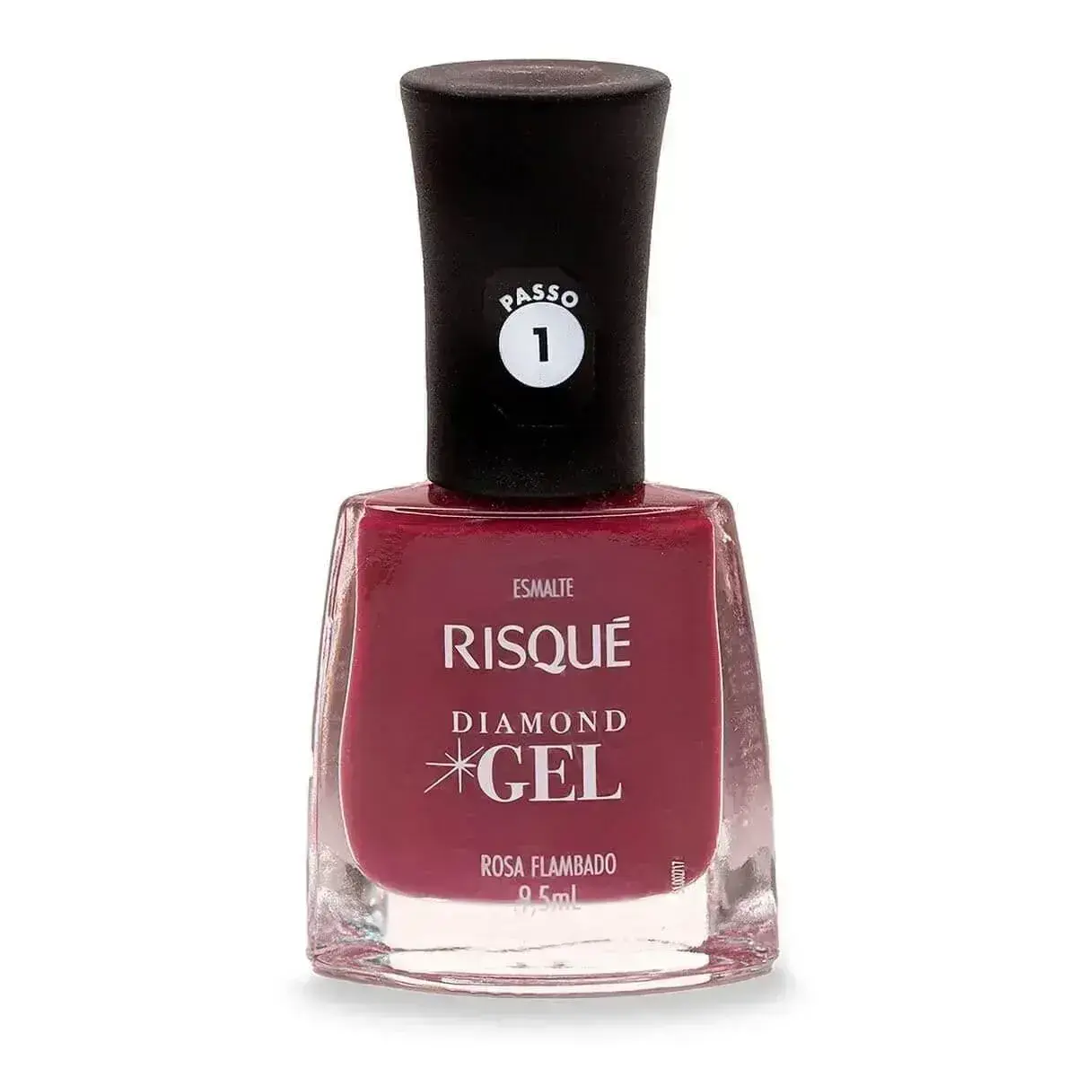 ESMALTE RISQUE DIAMOND GEL ROSA FLAMBADO