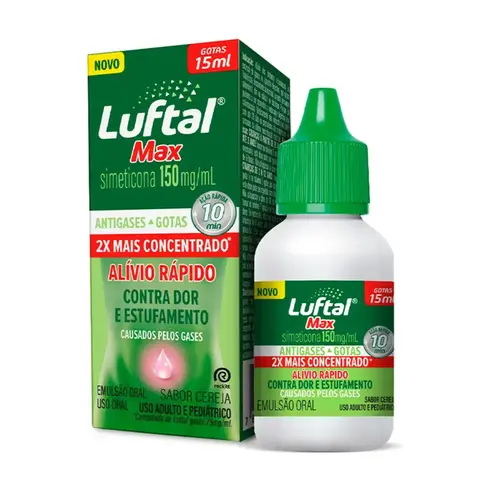 LUFTAL MAX 150MG/ML GOTAS 15ML SABOR CEREJA SIMETICONA