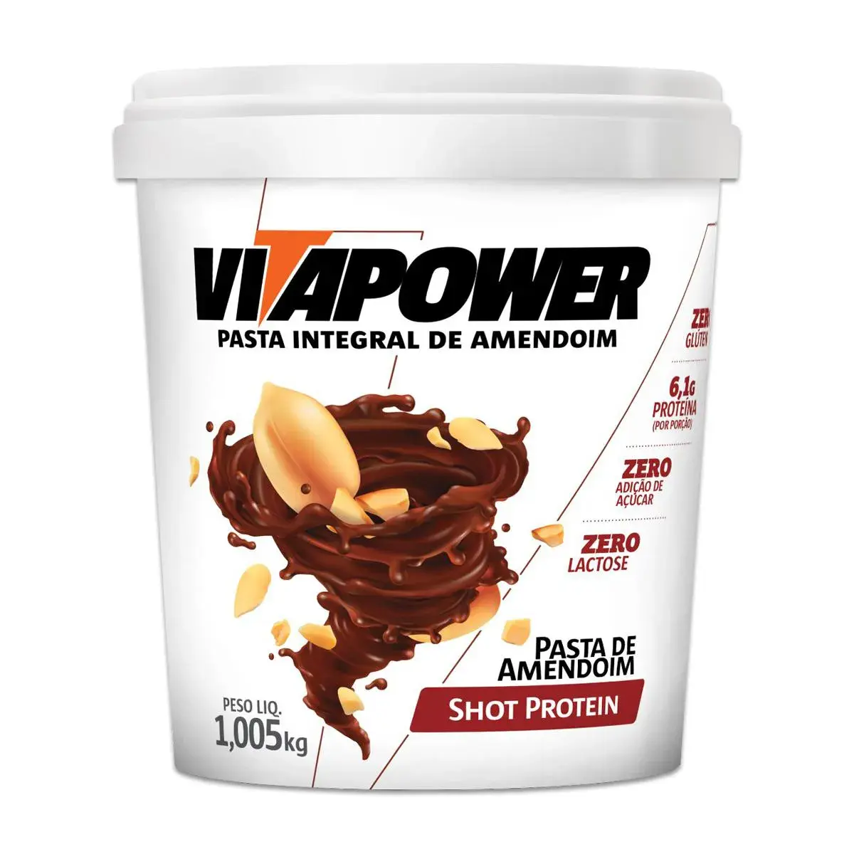 PASTA AMENDOIM VITAPOWER INTEGRAL SHOT PROTEIN 1KG