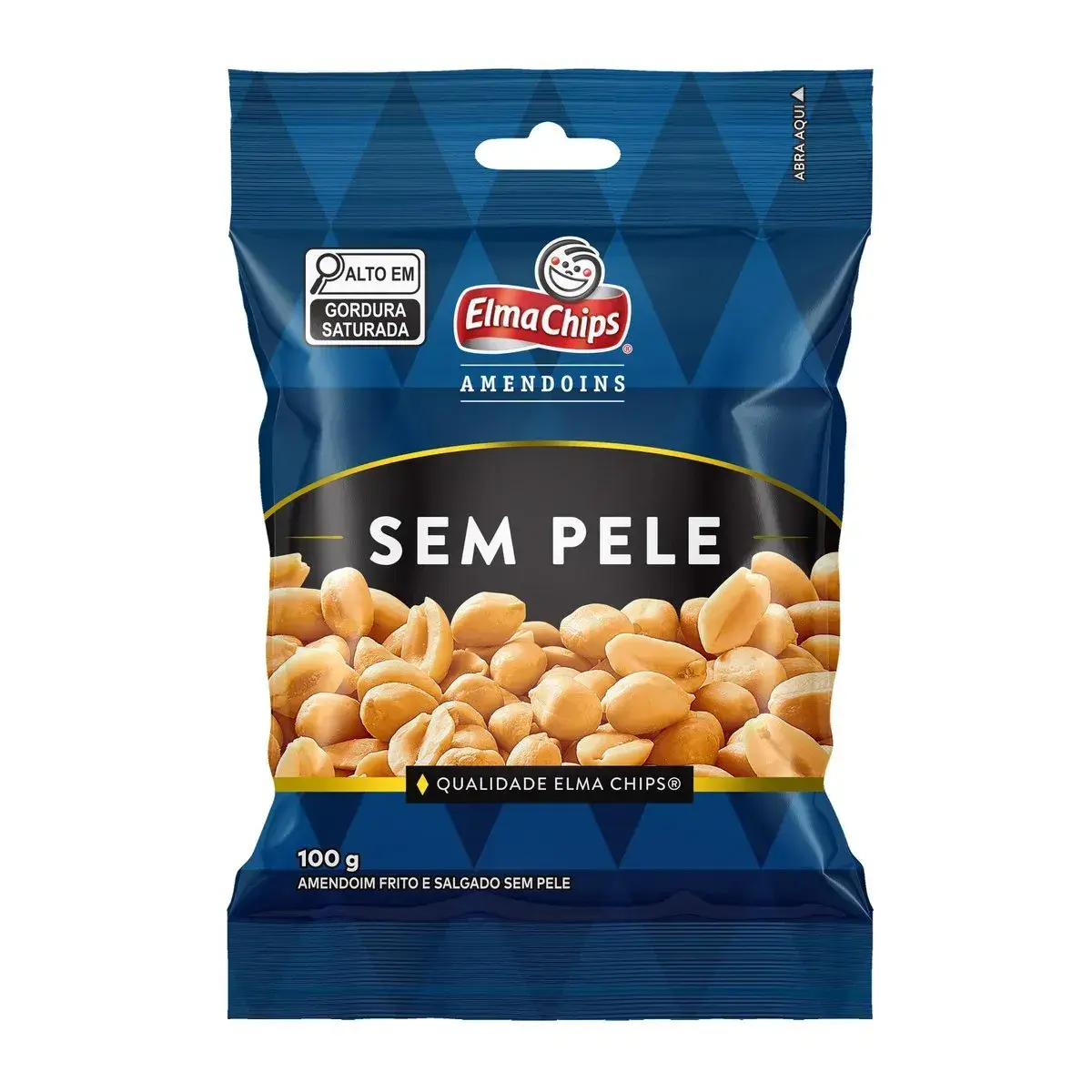 AMENDOIM ELMA CHIPS SEM PELE 100GR