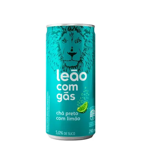 BEBIDA ICE TEA LEAO LIMAO ZERO COM GAS LATA 290ML