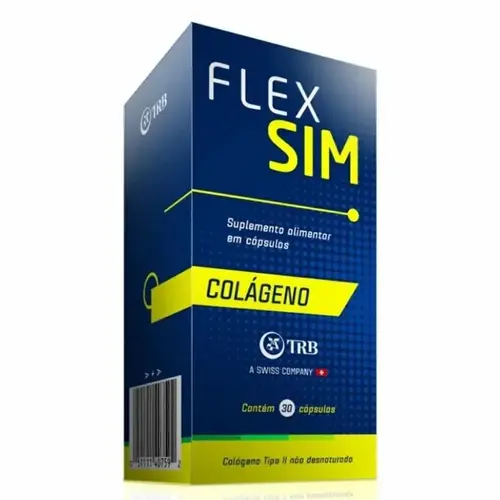 FLEXSIM COLAGENO 1,2MG 30 CAPSULAS COLAGENO TIPO II NAO HIDROLISADO