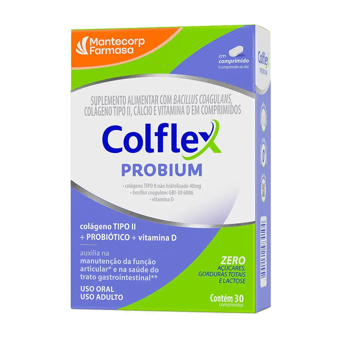 COLFLEX PROBIUM 30 COMPRIMIDOS COLAGENO TIPO II NAO HIDROLISADO