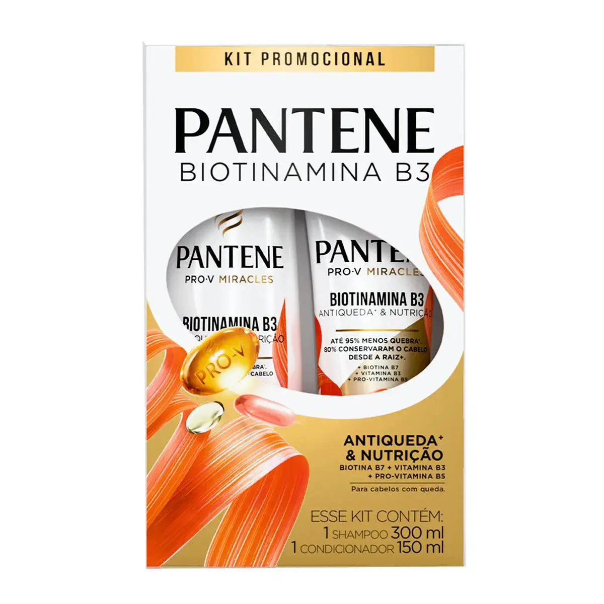 KIT PANTENE BIOTINAMINA B3 SHAMPOO 300ML + CONDICIONADOR 150ML