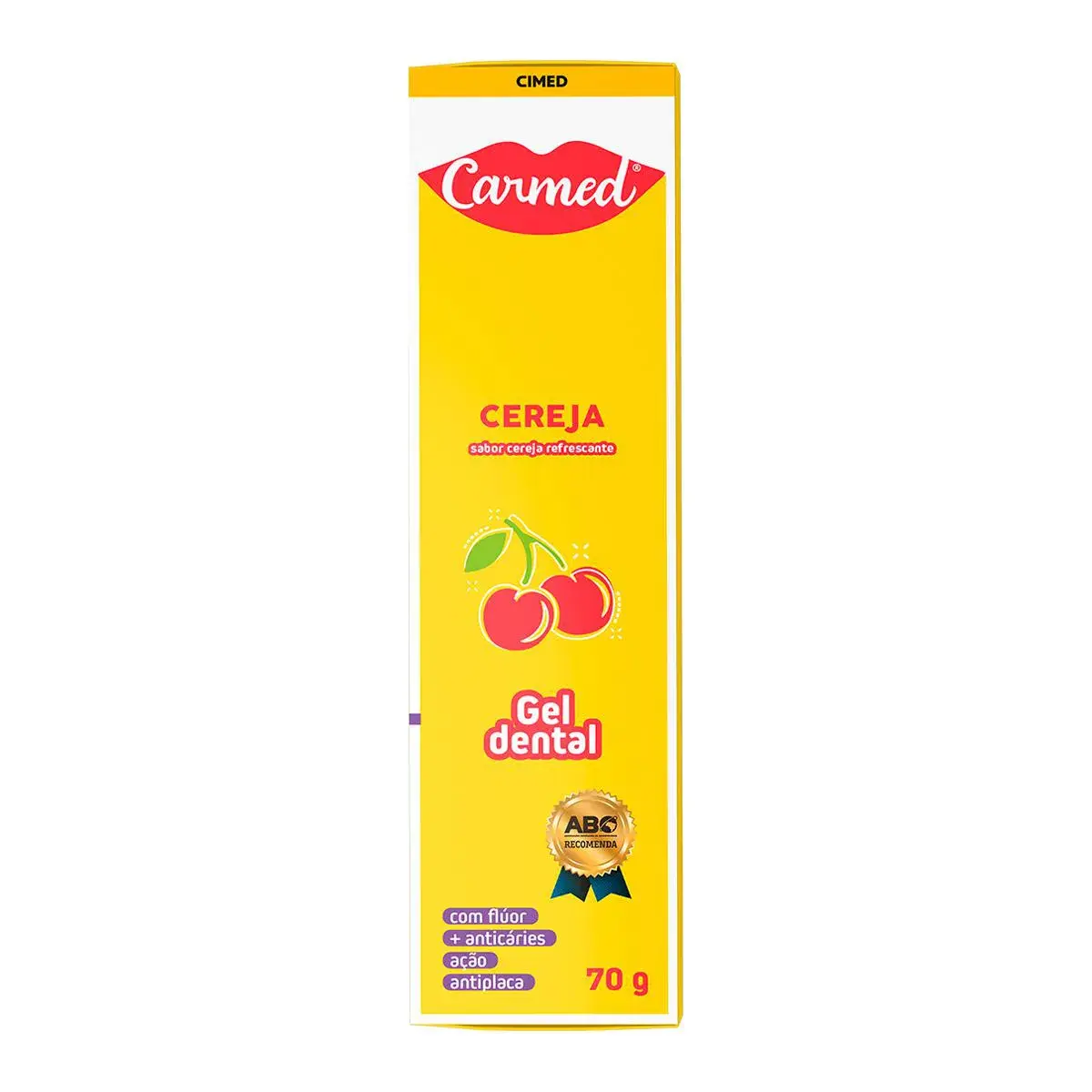 CREME DENTAL CARMED CEREJA COM FLUOR 70GR