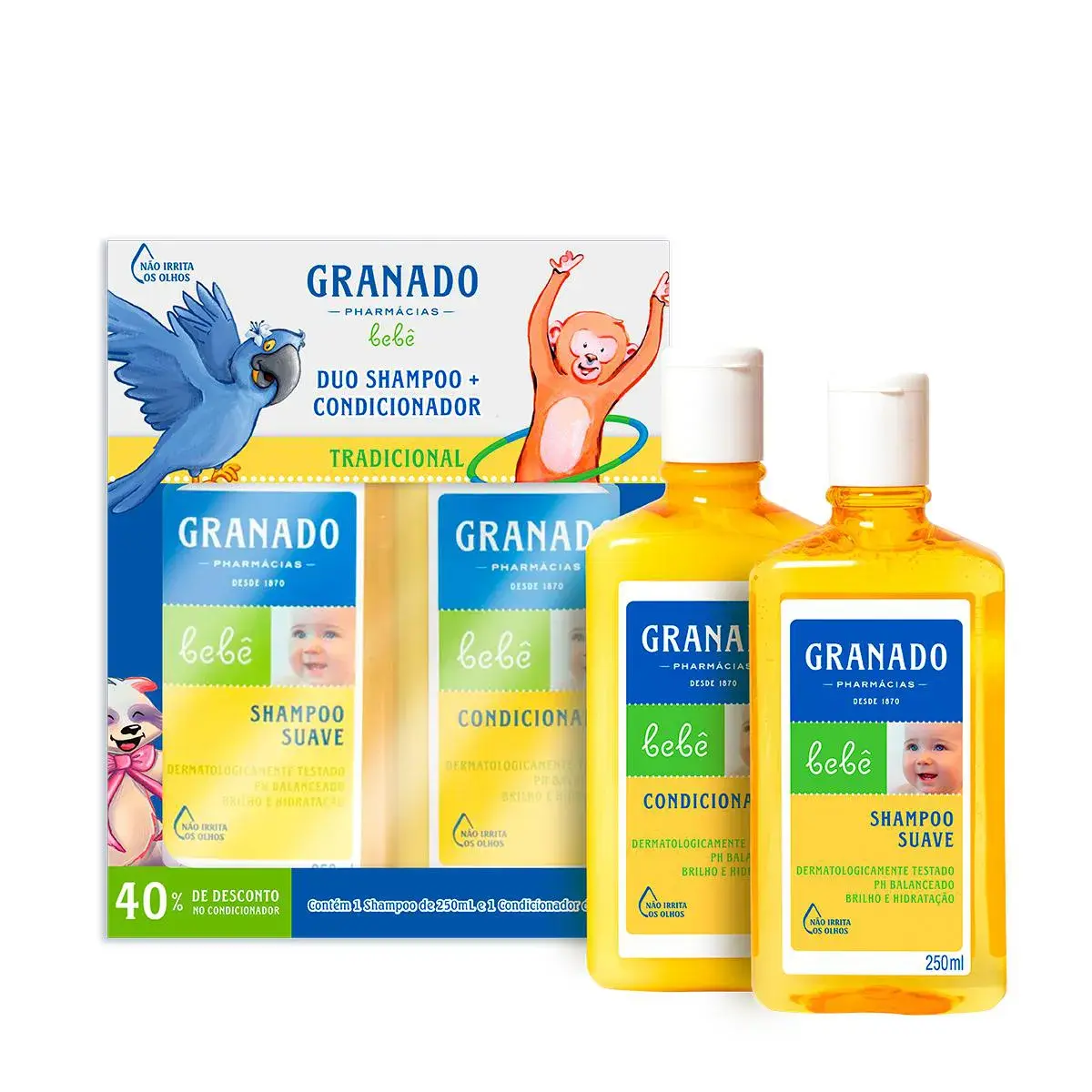 KIT GRANADO BEBE TRADICIONAL SHAMPOO + CONDICIONADOR 250ML