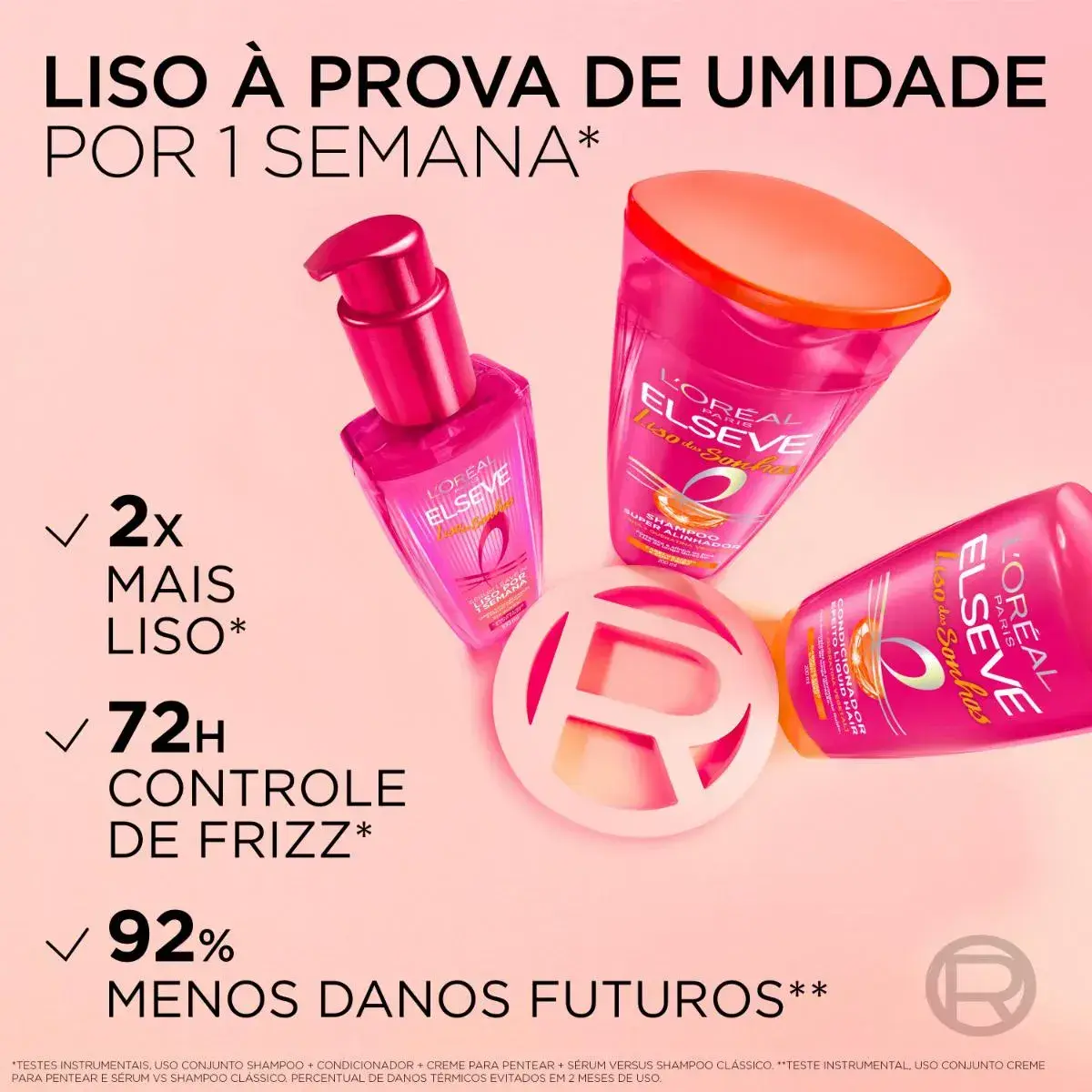 CONDICIONADOR ELSEVE LISO DOS SONHOS LIQUID HAIR 400ML