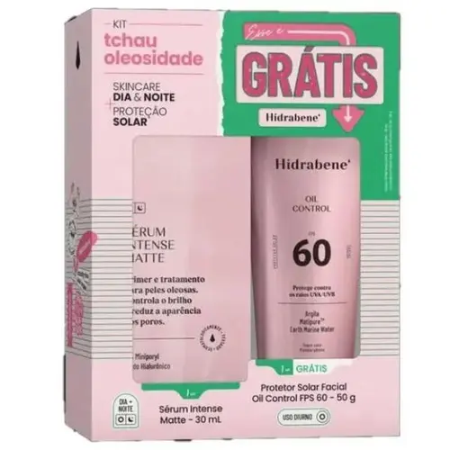 KIT HIDRABENE SERUM MATTE 30ML + PROTETOR SOLAR FPS60 50GR